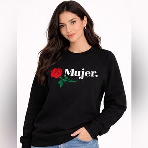 Bella Doña Mujer Black Sweater Small